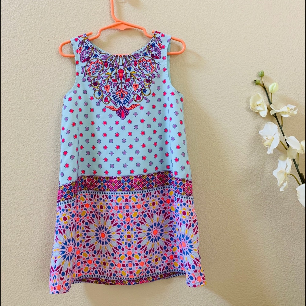 Genuine Kids beautiful Aqua sleeveless dress.
